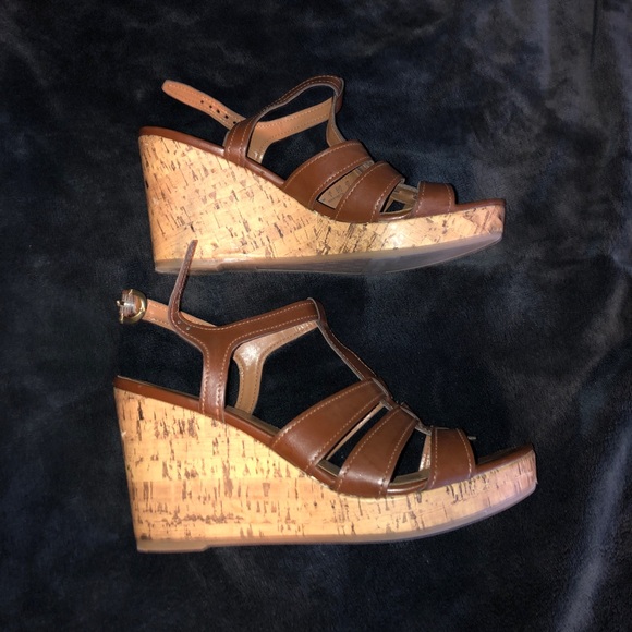 Franco Sarto Brown Wedges - Picture 5 of 6